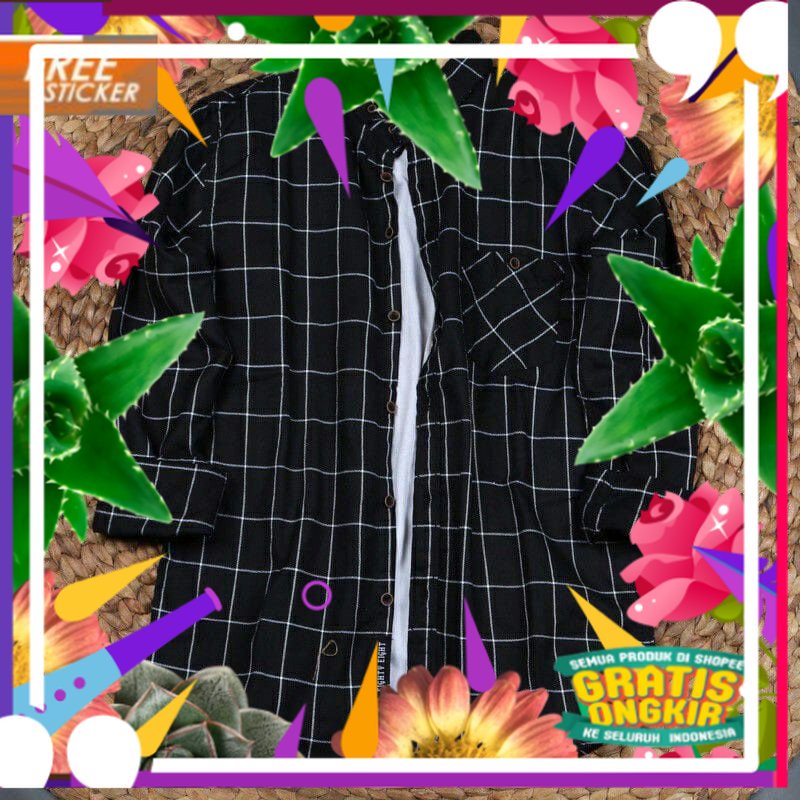 Kemeja flanel hem flanel kemeja flanel lengan panjang kemeja flanel murah kemeja kotak kotak pria ba