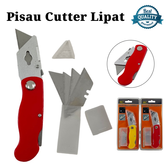 

Pisau Cutter Foldable Knife Kater Lipat Serbaguna