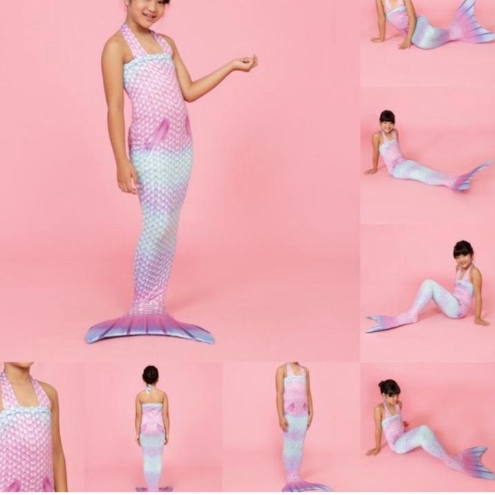 ➴ Mermaid baju duyung spesial pelangi baju renang new model kostum putri duyung anak ♥