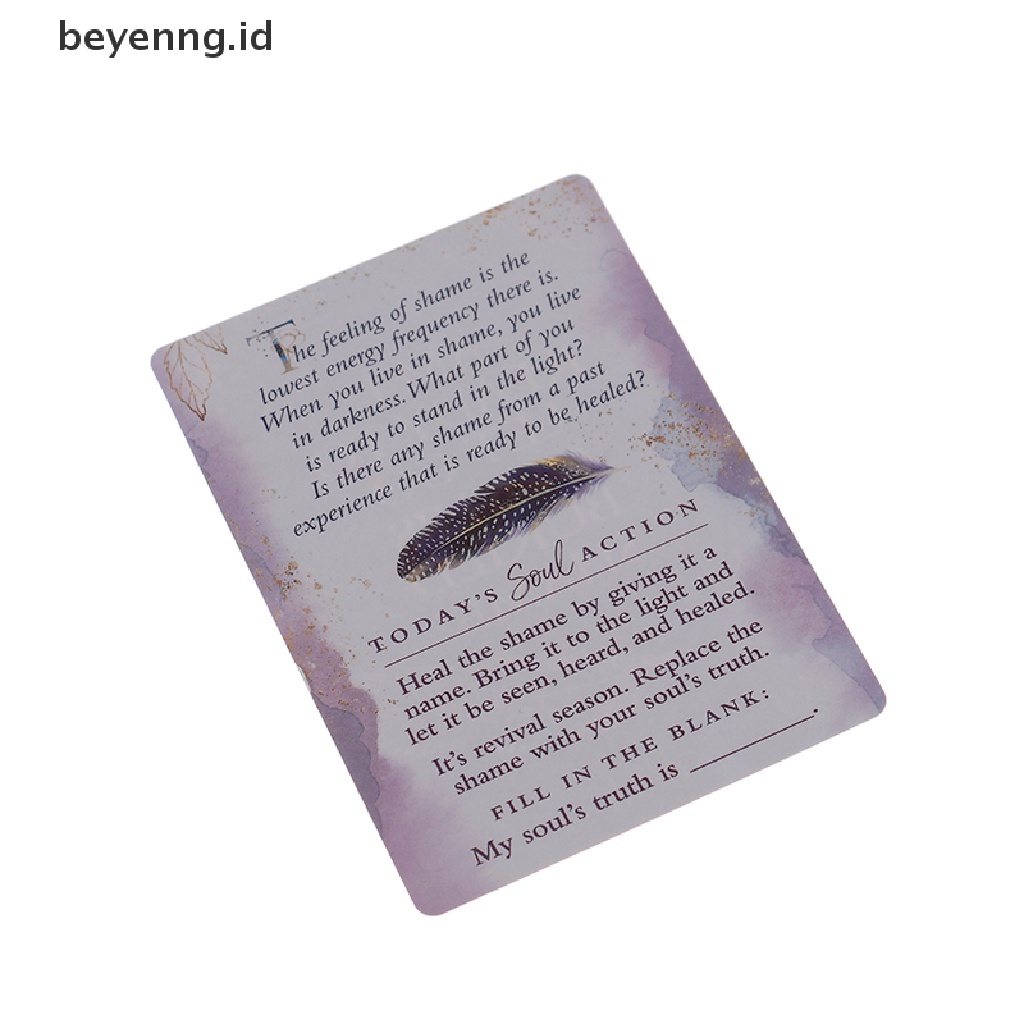 Beyen Soul Truth Self Awareness Card Deck Kartu Tarot Baru Papan Permainan Mainan ID
