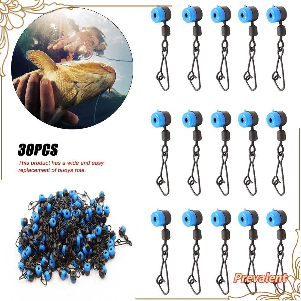 Preva 30pcs Konektor Pin Pancing Portable Rolling Swive Putar Tahan Lama Snap