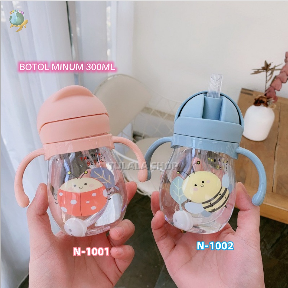 [TULALA SHOP]BOTOL JERAMI ANAK/Botol Kartun /Botol Minum Anak / Botol Minum Bayi Sedotan Lucu Anak / Karakter Rabbit Bear Tutup Clip / Import / Botol Minum Bayi Gelas Anak Balita Training Cup Baby Viral