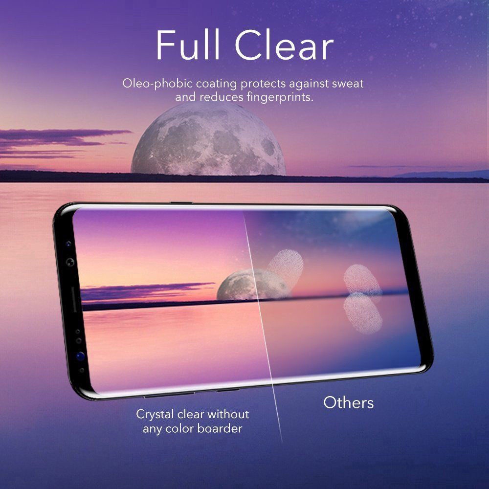 Cairan UV 5D Lengkung Full Lem Tempered Glass Untuk Samsung S8 S9 S10 Plus Note8 9 10 Pelindung Layar/Penjualan Panas