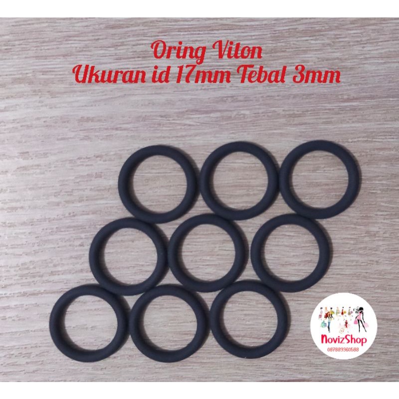 Seal Oring ukuran id 17mm Tebal 3mm