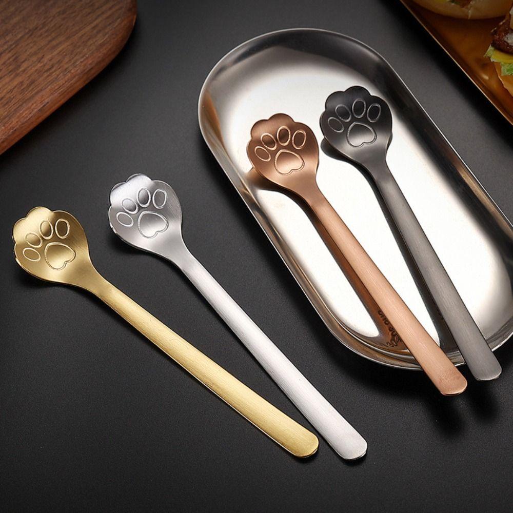 Solighter Stirring Spoon Sendok Dessert Kopi Stainless Steel Tahan Lama Lucu