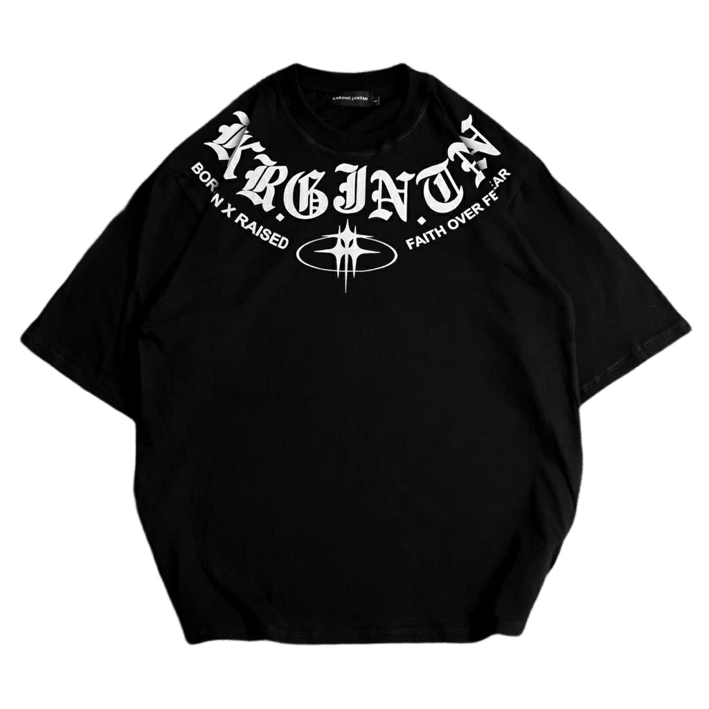 BAJU KAOS Cotton Combed OVERSIZE / OVERSIZE Distro Cowok/Cewek T-SHIRT &quot;fear&quot;