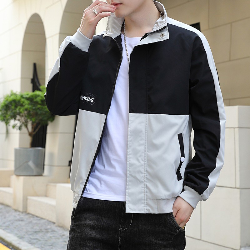 Jaket Pria Model Kerah Bisbol Gaya Korea Kasual untukj Fashion Jacket