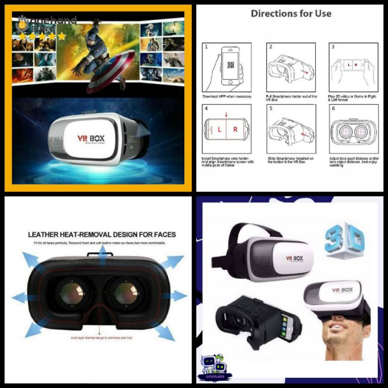 VR BOX VIRTUAL REALITY 3D TERJAMIN