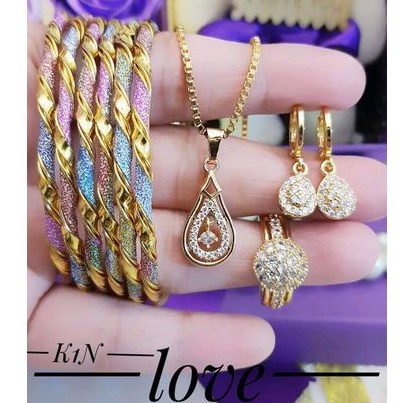 Xuping set perhiasan lapis emas 24k 1006