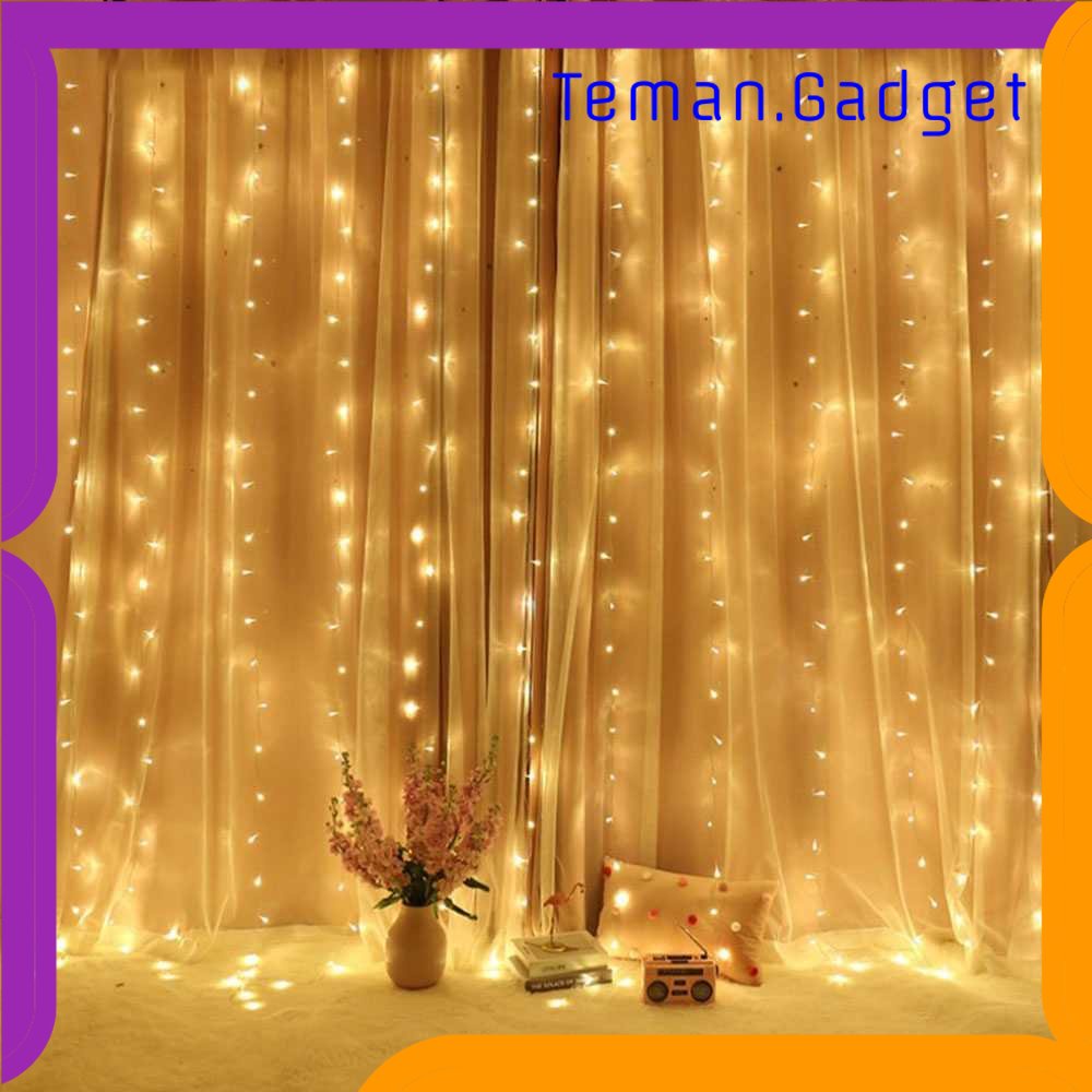 TG-LMP TaffLED Lampu Hias Gorden String Lights Wedding Decoration 3x3 Meter - 300L