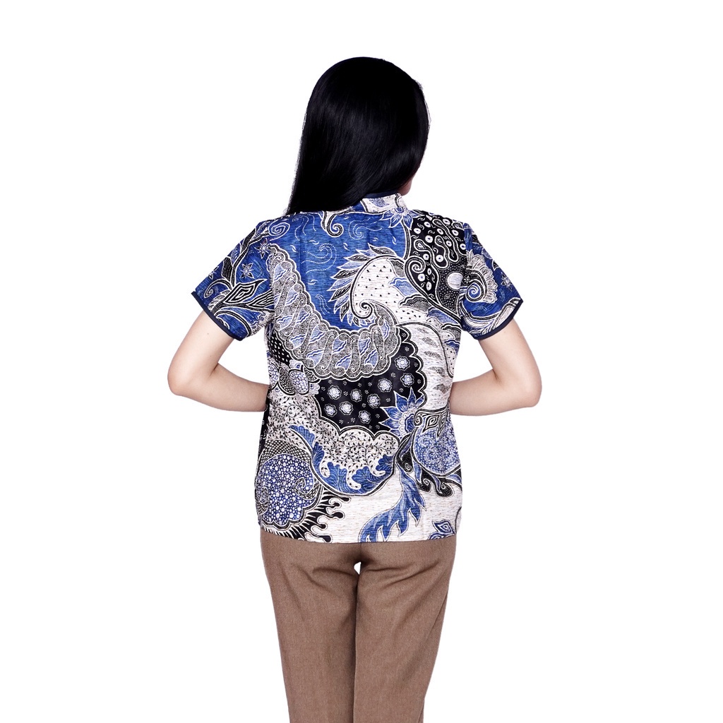 Couple Batik Wanita Dan Pria Bahan Katun Tidak Streetch Atasan Batik