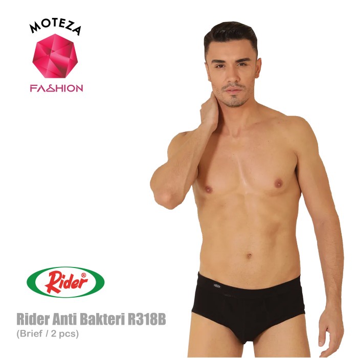 Celana Dalam Underwear Brief Pria Anti Bakteri - RIDER R318 B - 2 pcs