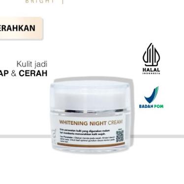 ☝ AURA BRIGHT WHITENING NIGHT CREAM 10GR - NIGHT CREAM AURA BRIGHT ✤
