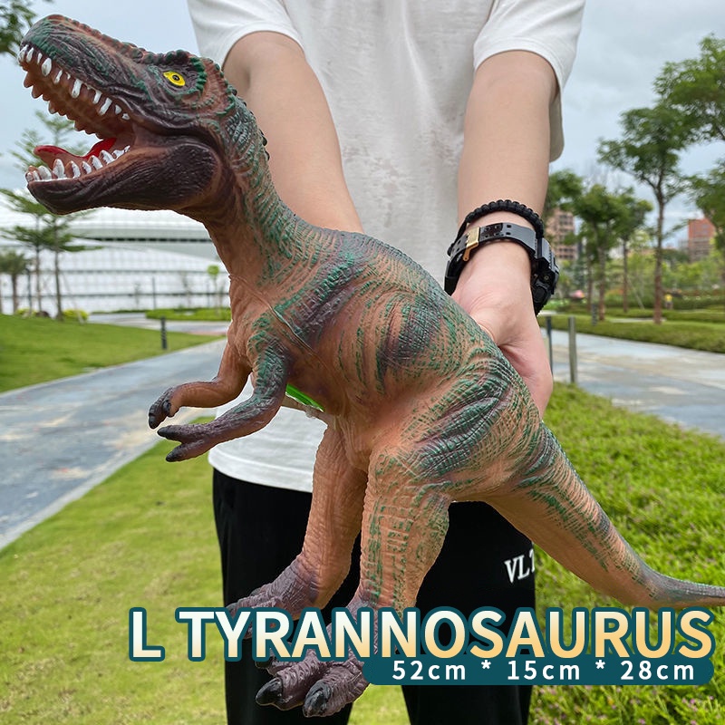 Big Mainan Anak Dinosaurus karet lunak dinosaurus mainan Anak / Mainan DInosaurus bunyi Murah Besar