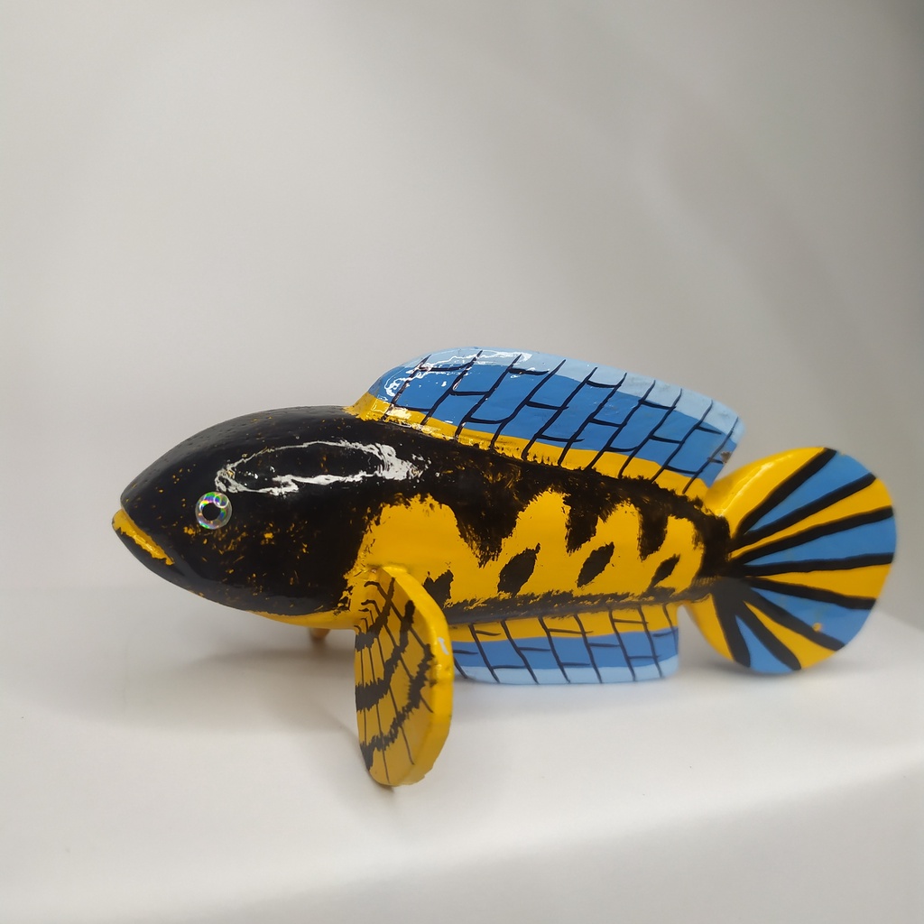 untulan ikan channa auranti kayu