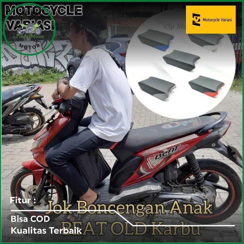 Jok Boncengan Anak Beat Carbu Lama  Jok Tambahan Depan Beat Old Carbu (PRO ACC MOTOR)