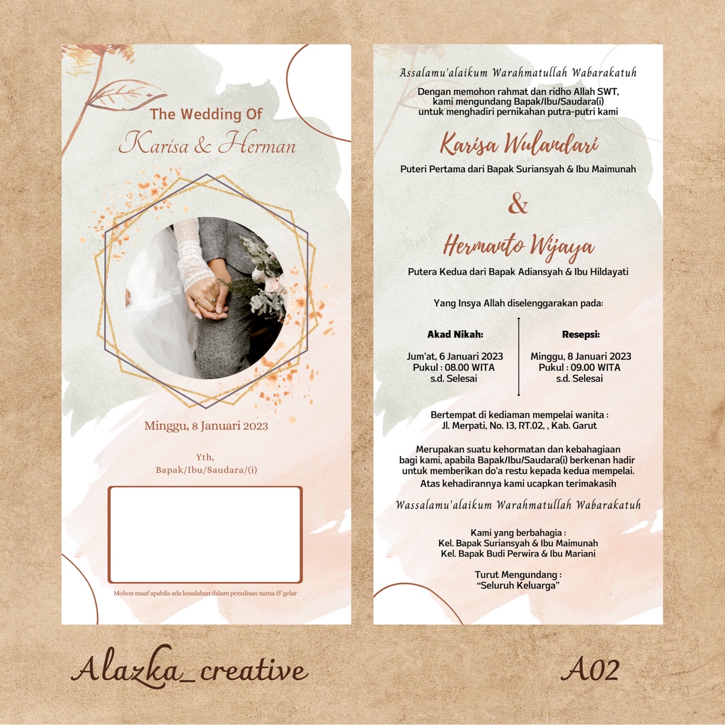 

A02 UNDANGAN SATU LEMBAR BOLAK BALIK