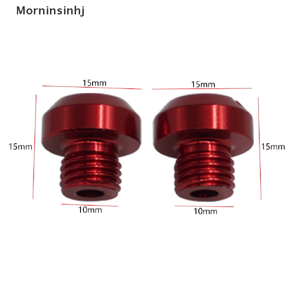 Mornin 2pack Motor CNC Aluminium M10 Lubang Cermin Plug Screw Mirror id