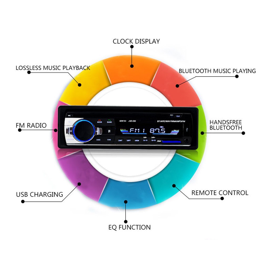 Mukava Tape Audio Mobil Bluetooth Version Multifungsi Bluetooth USB MP3 FM Radio JSD- VC10