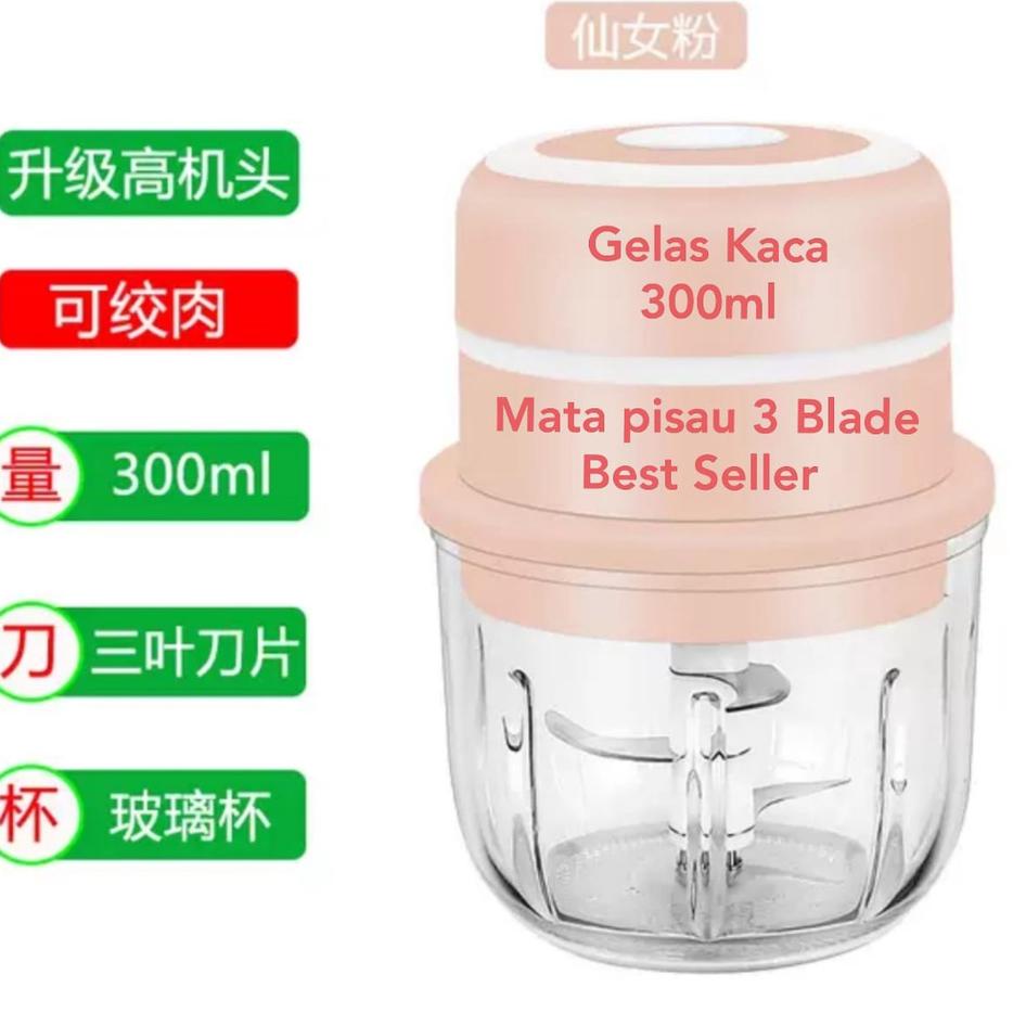 Terlaku. KACA BLENDER MINI USB / MINI CHOPPER ELECTRIC/ BLENDER MINI PORTABLE WIRELESS GLASS CUP. ™t