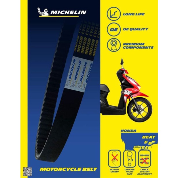 michelin vanbelt v-belt van belt beat fi vario 110 led scoopy fi stater kasar