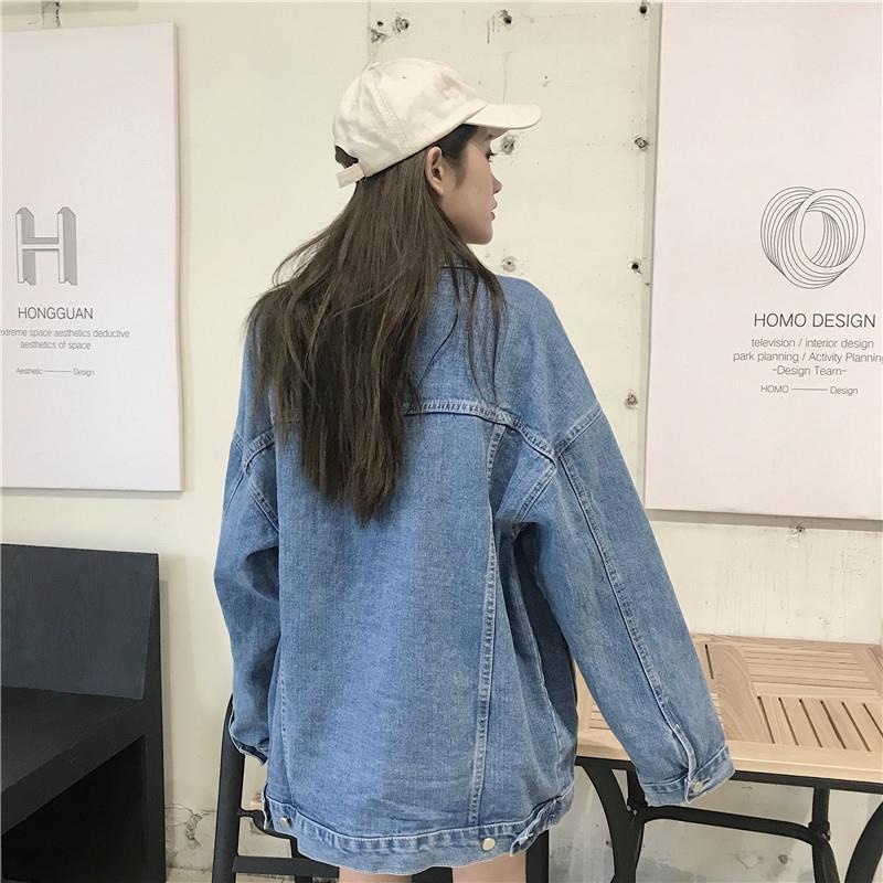 Jaket jeans wanita import /jaket oversize/jaket kekinian bangkok denim