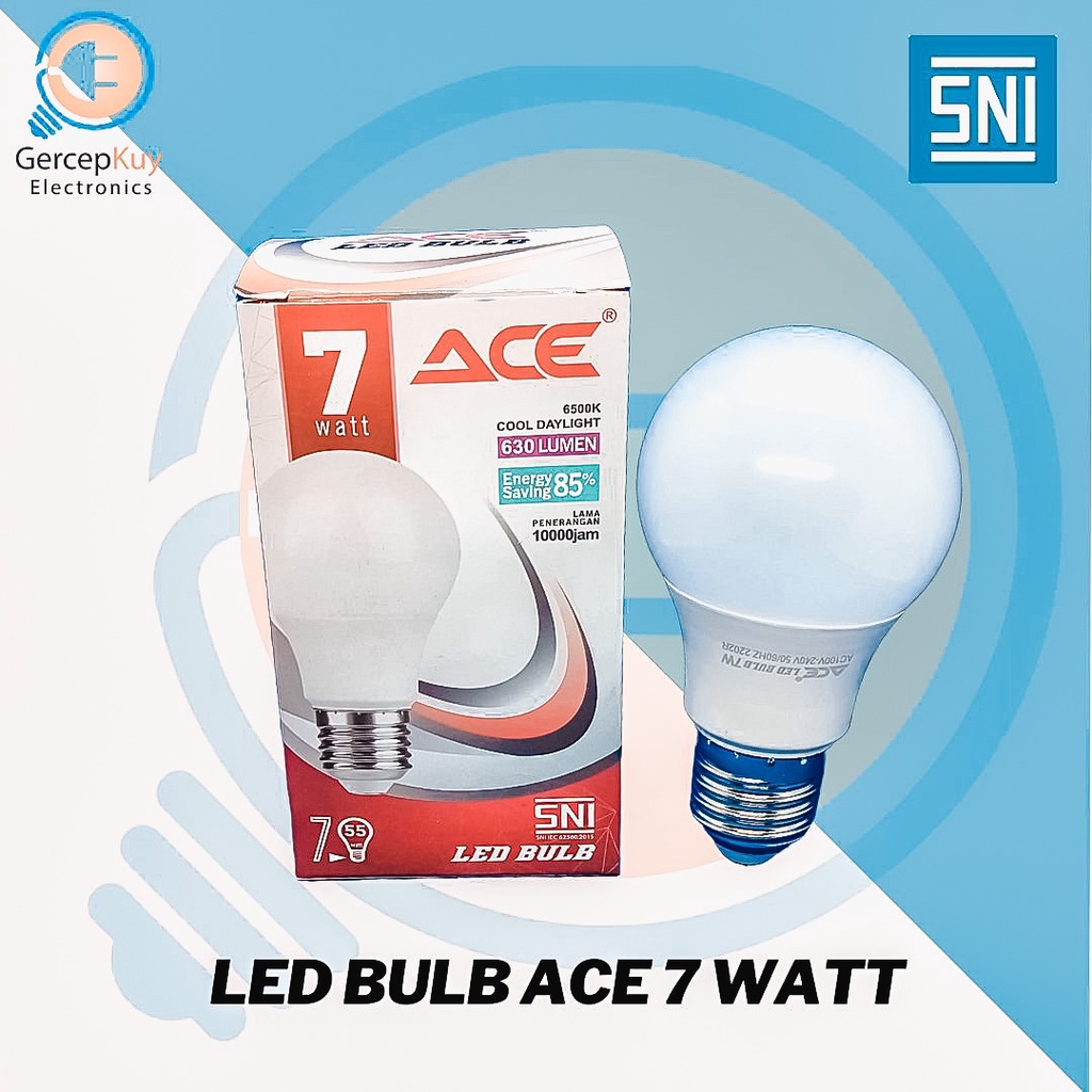 Lampu LED Bulb ACE 7 KUNING E27