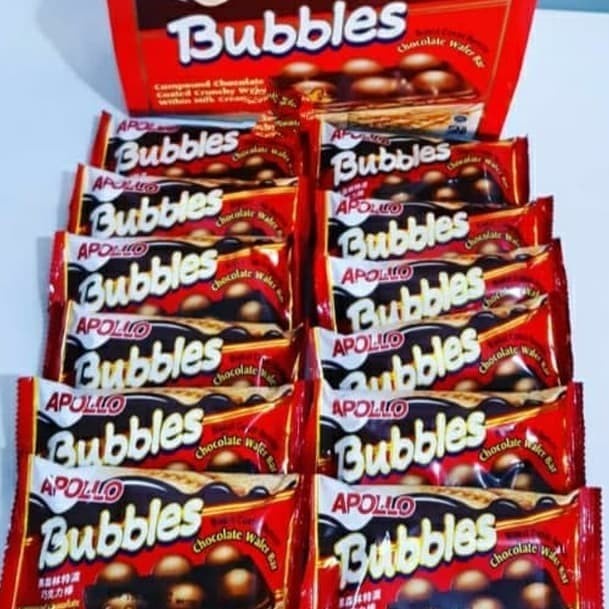 APOLLO BUBBLES CHOCOLATE 12X32GR