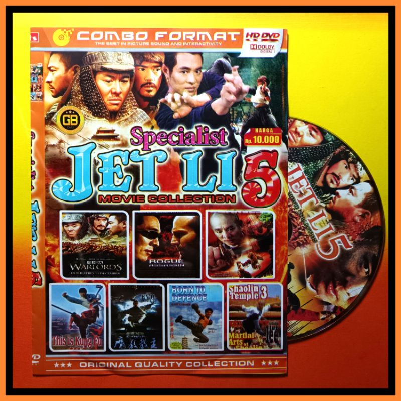 KASET FILM MANDARIN 7 JUDUL KOLEKSI JET LI VOL. 5 TEKS INDONESIA.