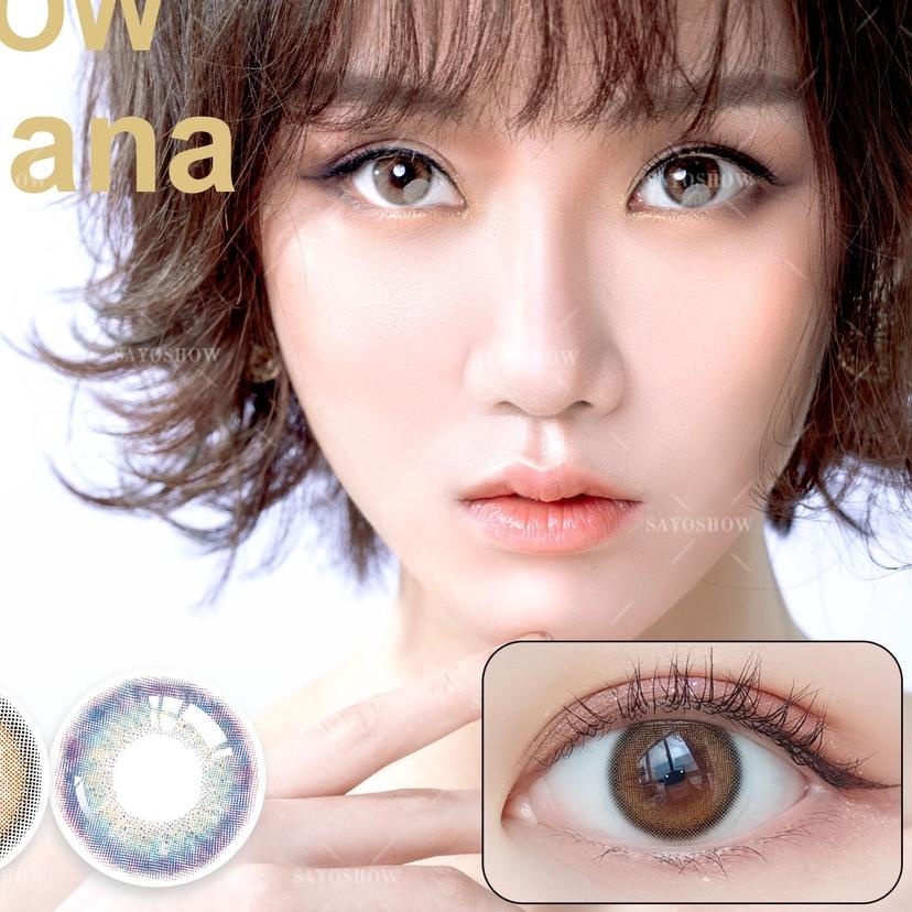 ○ ✔️100% ORI SAYOSHOW TRIANA Sepasang Softlens Brown Minus 14 mm ( NORMAL S/D-8.00) Contact Lens Sof