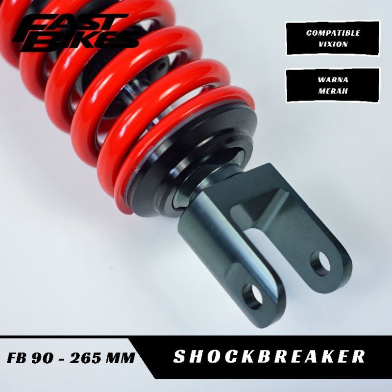 Monoshock Vixion 265mm Fast Bikes Shock Shockbreaker Belakang Motor Vixion