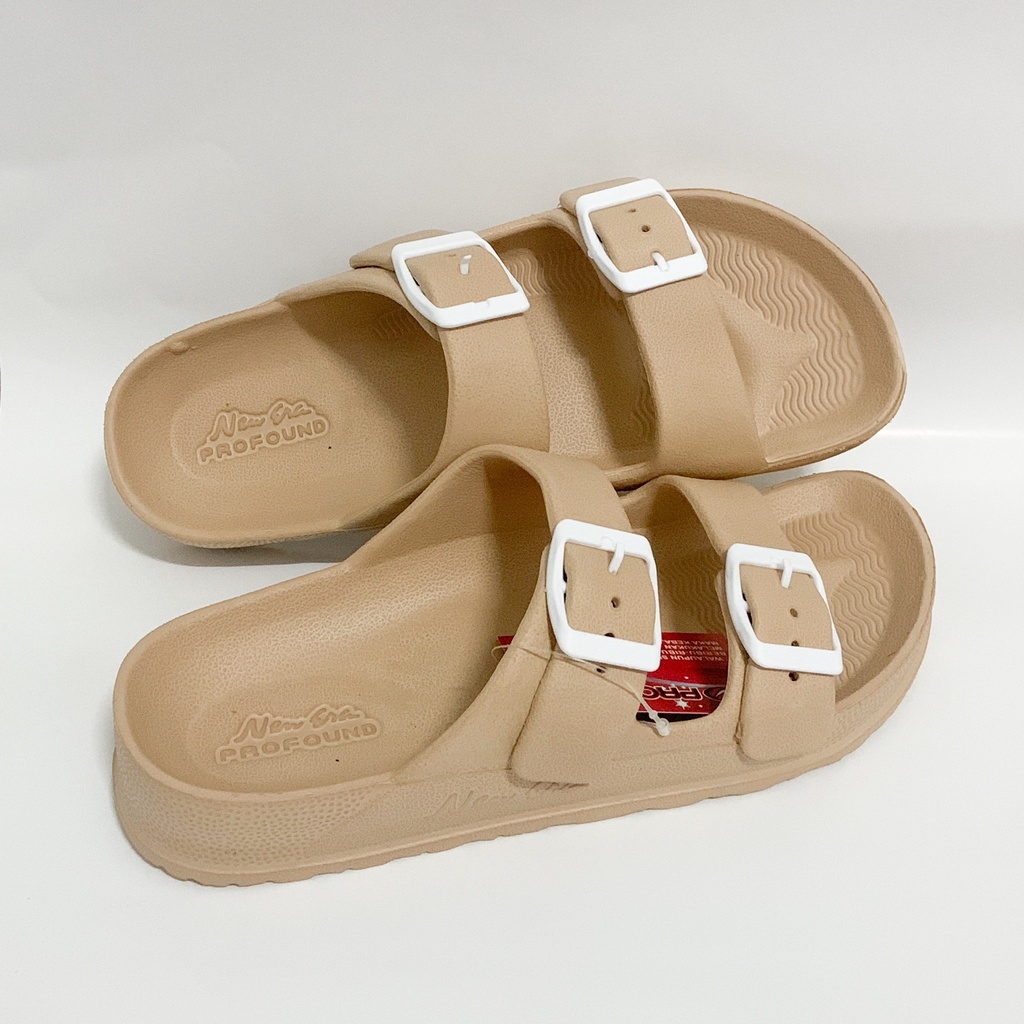 NEW ERA - SANDAL SANDAL SLOP KARET WANITA DEWASA | SANDAL BAN 2 GESPER DEWASA