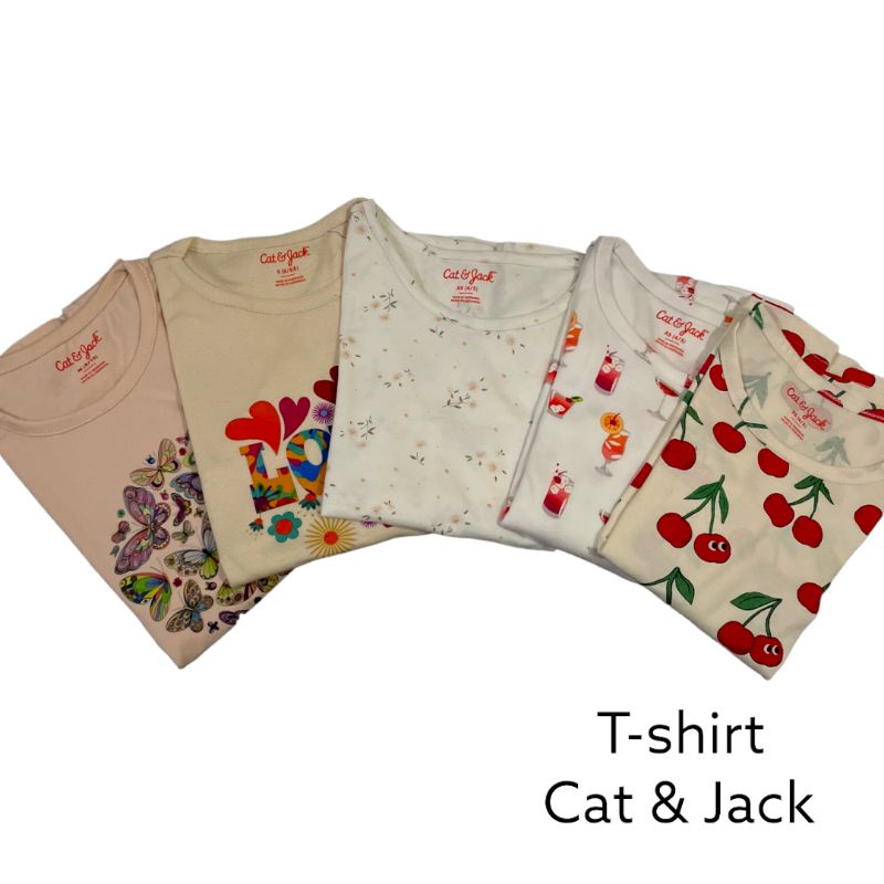 Kaos Cat & Jack Anak Perempuan