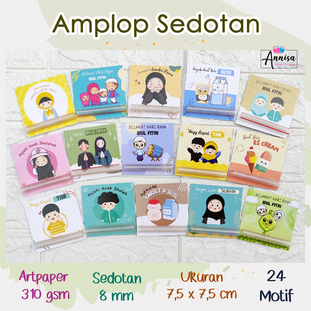 

(12pcs) Amplop Sedotan Viral - Amplop Lebaran Sedotan