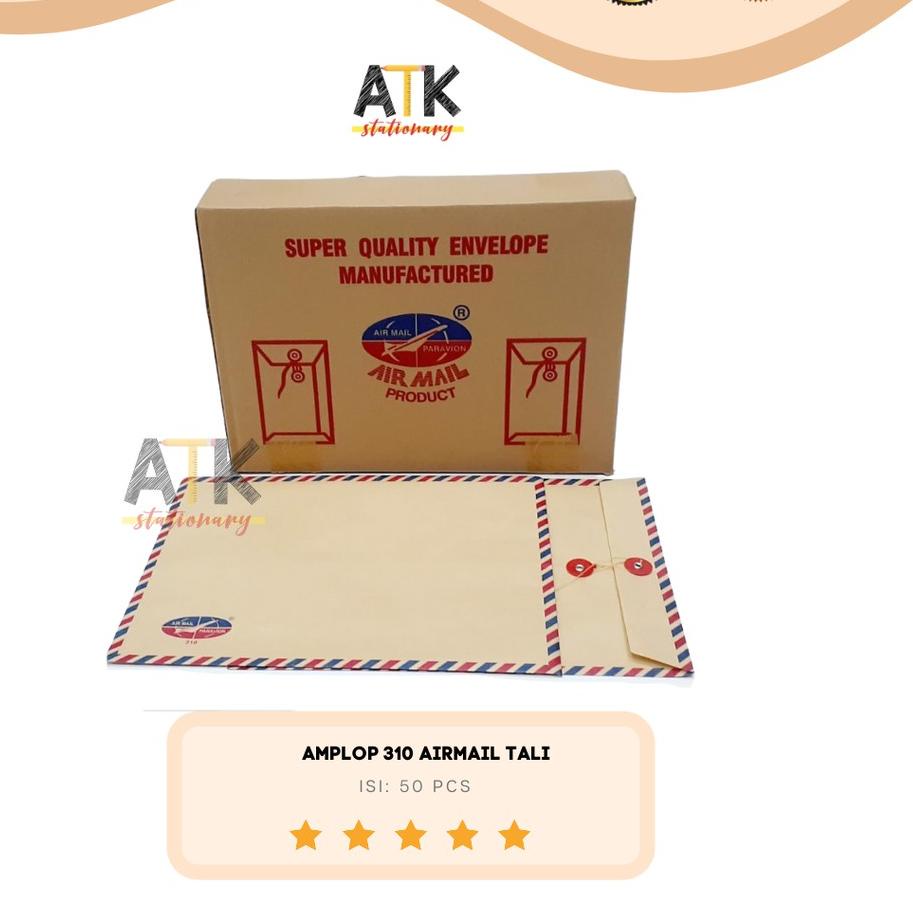 

Sale✔️✔️Amplop Coklat Airmail 310 Tali atk