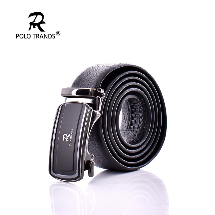Sabuk Polo Trands Men's Belt Edition 08 - Ikat Pinggang Pria - Hitam (H3M0)