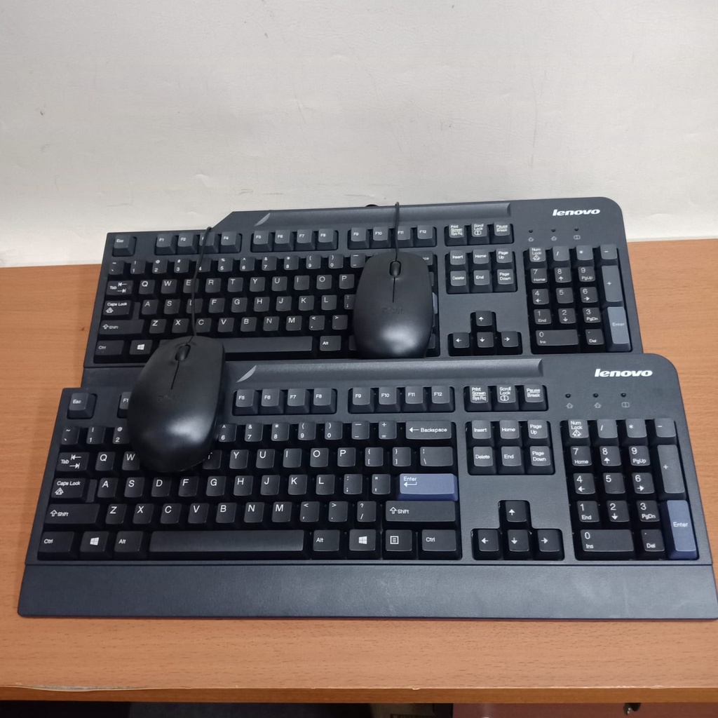 paket keyboard + mouse Lenovo build up original second import-murah-Keyboard mouse