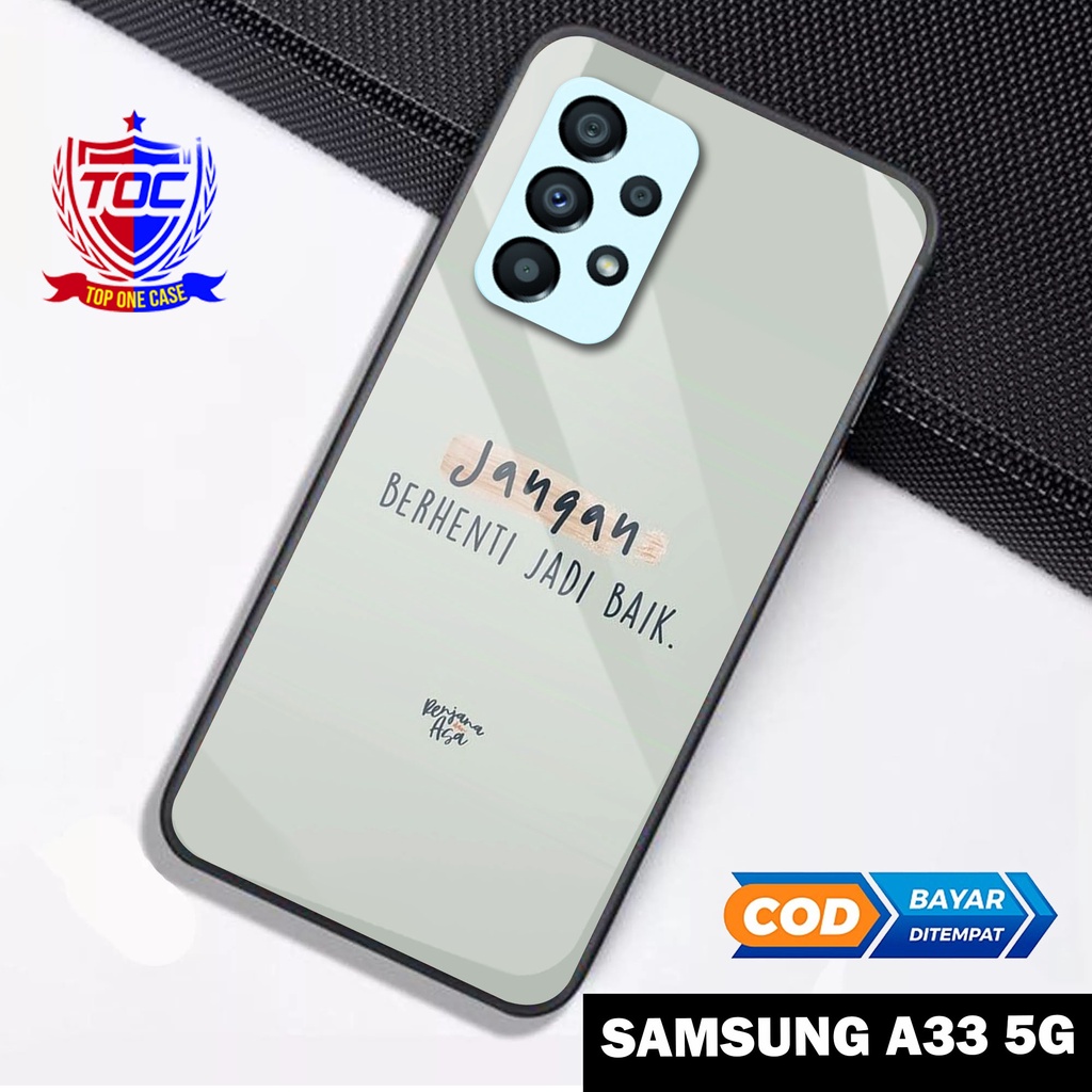 Case SAMSUNG A33 5G - Casing SAMSUNG A33 5G Terbaru Top One Case [ MOTIF QUOTES ] Casing Hp SAMSUNG 