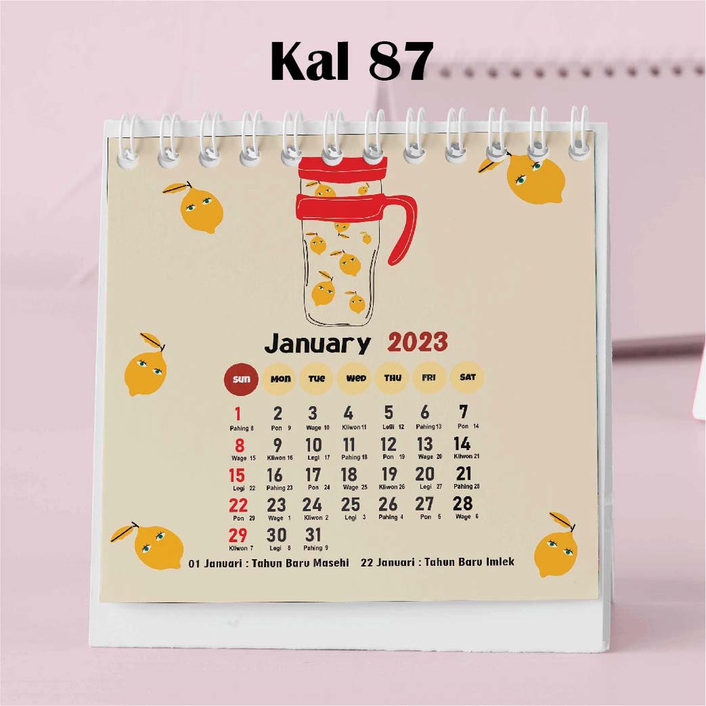 

Hanabi Kalender Mini 2024 / Kalender Meja 2024 Custom KAL87