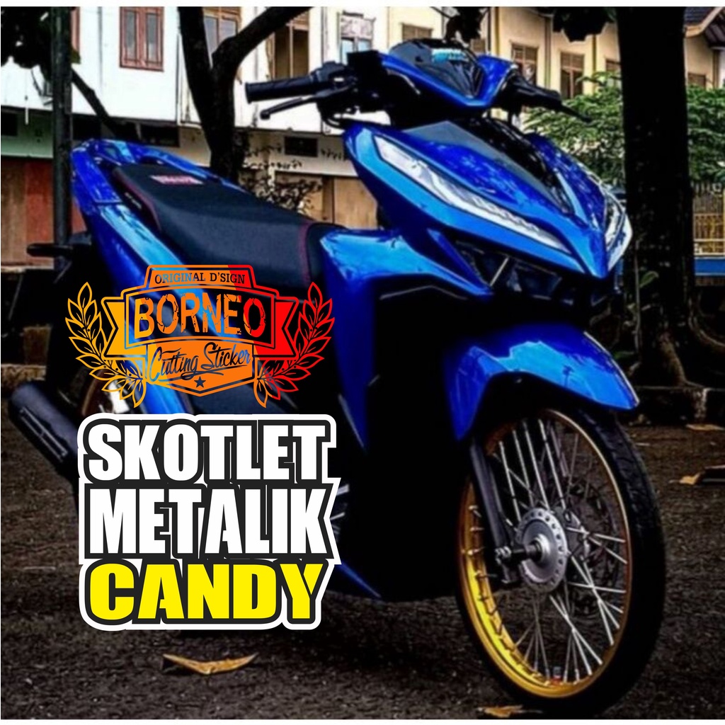 SKOTLET MOTOR BIRU METALIK CANDY
