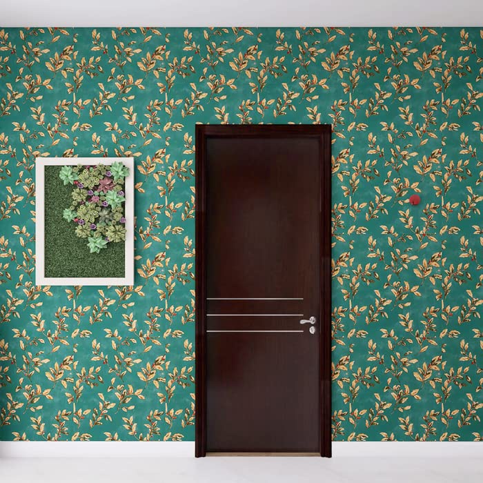 Wallpaper Dinding Ranting Daun Hijau 10m x 45cm