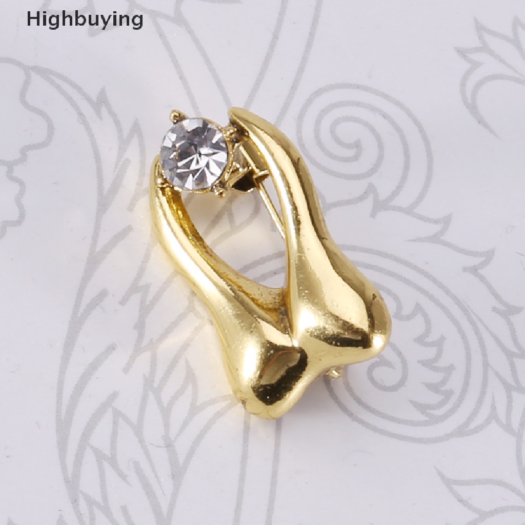 Hbid Fashion Bentuk Gigi Bros Pin Wanita Kerah Ransel Lencana Pin Aksesoris Perhiasan Glory