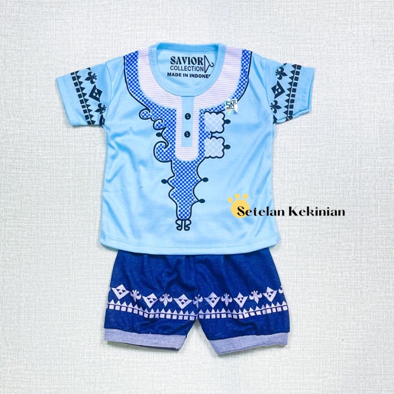 [GRATIS PECI] Baju Bayi Kokoh Muslim Idul Raya 0-12bulan Ecer Kasual Setelan Anak Cowok Keren Trendy Bisa COD Halus Kekinian Kasual Anak Cowok