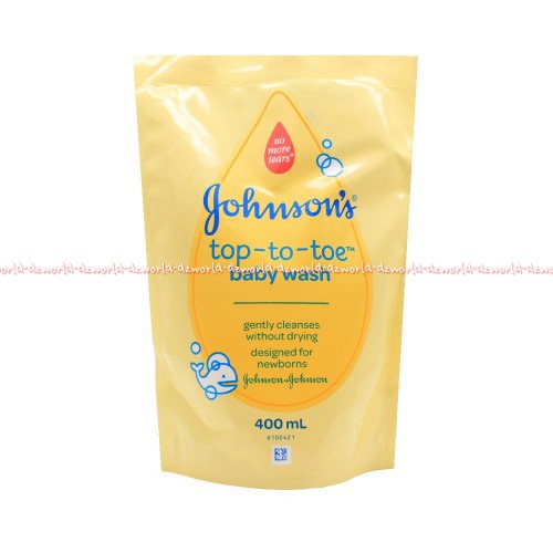 Johnson Top To Toe 400ml  Baby Wash Sabun Mandi Cair Sabun Bayi Refil 400mL Johnson's