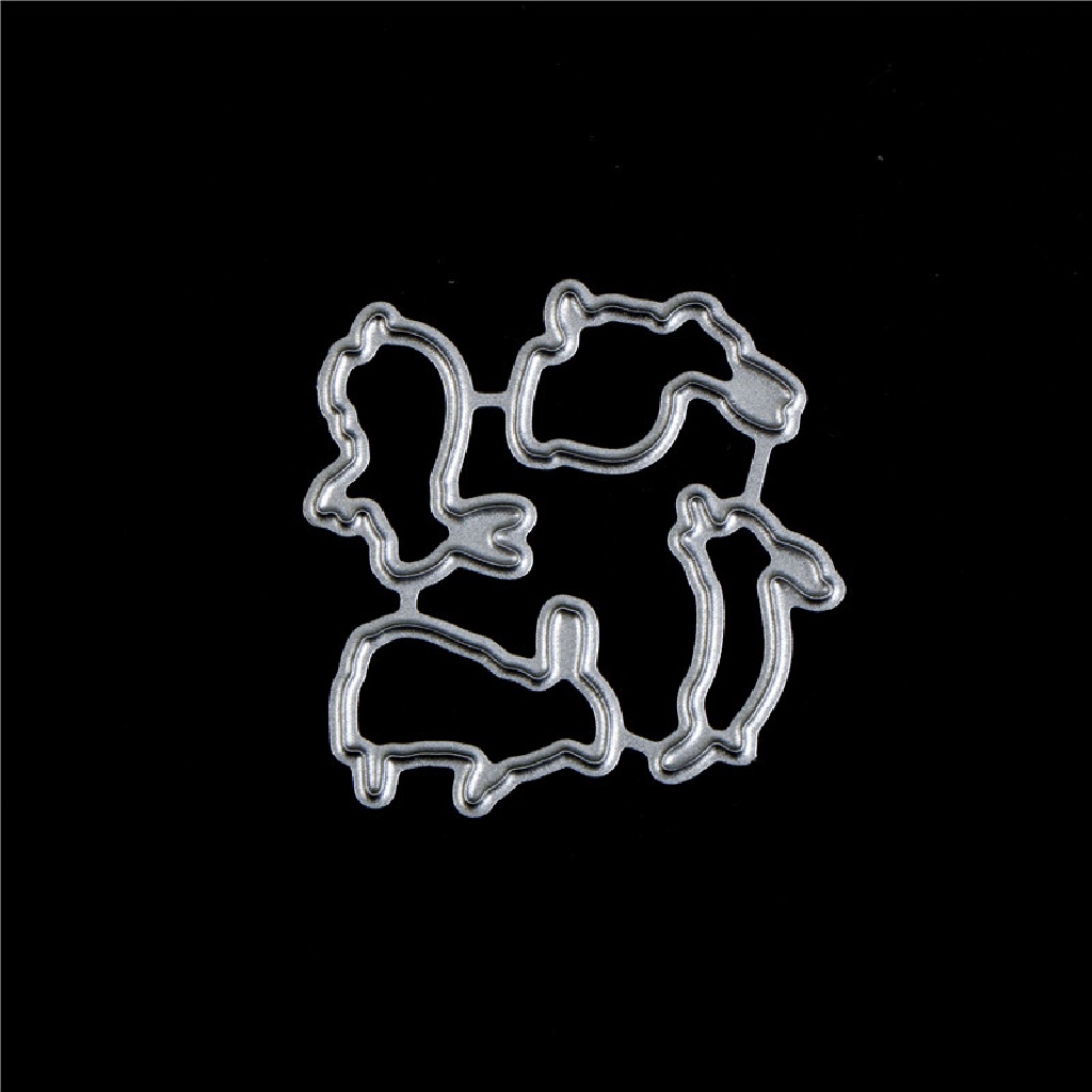 # Baju Lebaran # Easter Rabbit Metal Cutg Dies Untuk DIY Scrapbooking Album DIY Kertas Kartu~