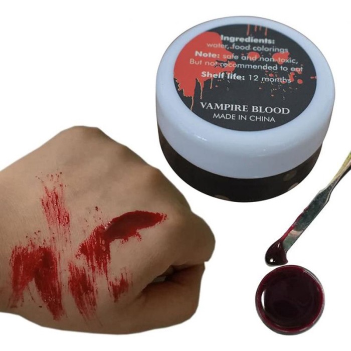 Halloween Krim Darah Palsu Horor Lucu Realistis Krim Darah Merah