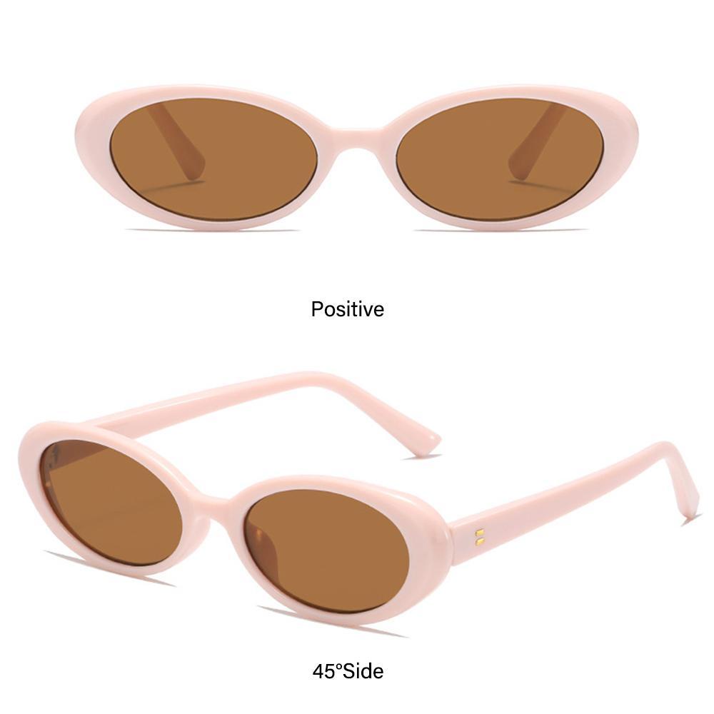 Lily Kacamata Oval Vintage Wanita &amp; Pria UV400 Protection Shades