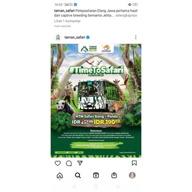 tiket taman safari