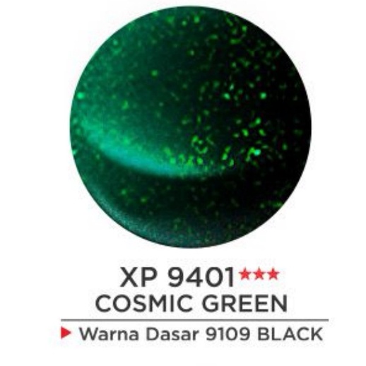 DITON PREMIUM XIRALLIC COSMIC GREEN XP9401 XIRALLIC HIJAU