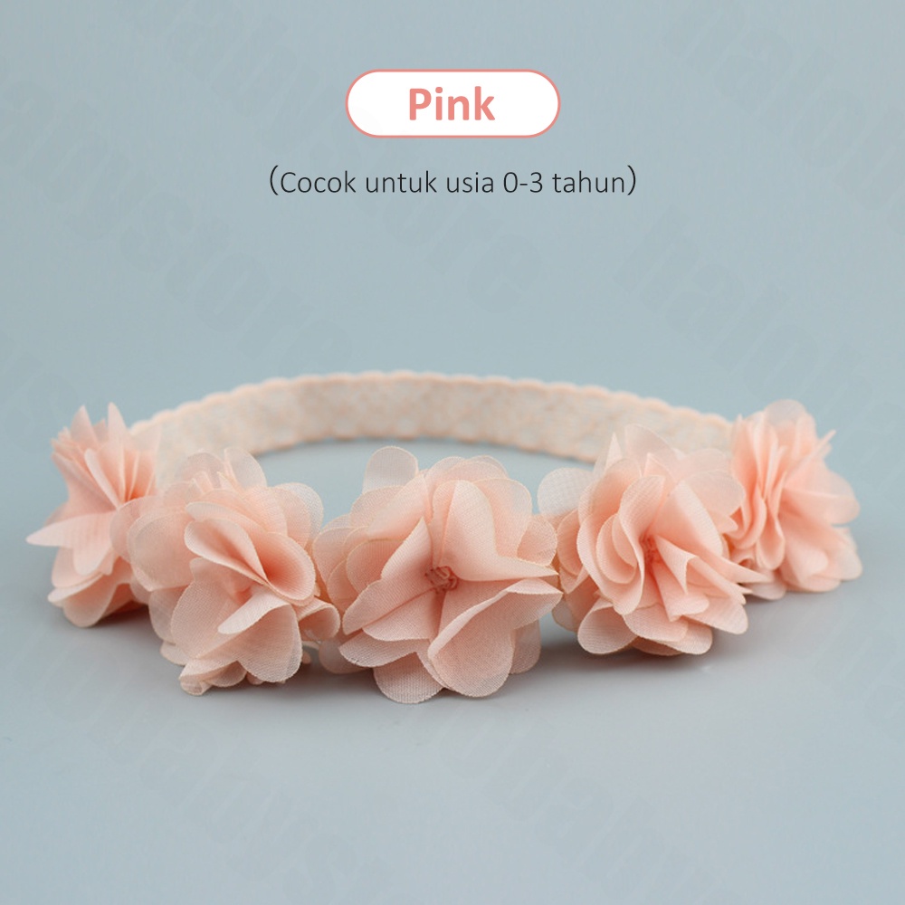 Halobaby Bando Anak Bayi/bando bayi bunga/Headband Pita Bunga/Bandana bayi